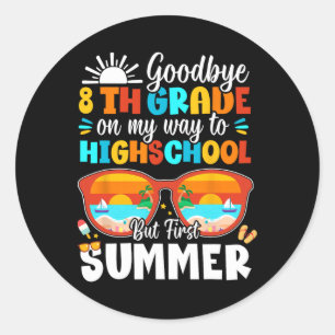 Good4 Back To School Classic Round Sticker