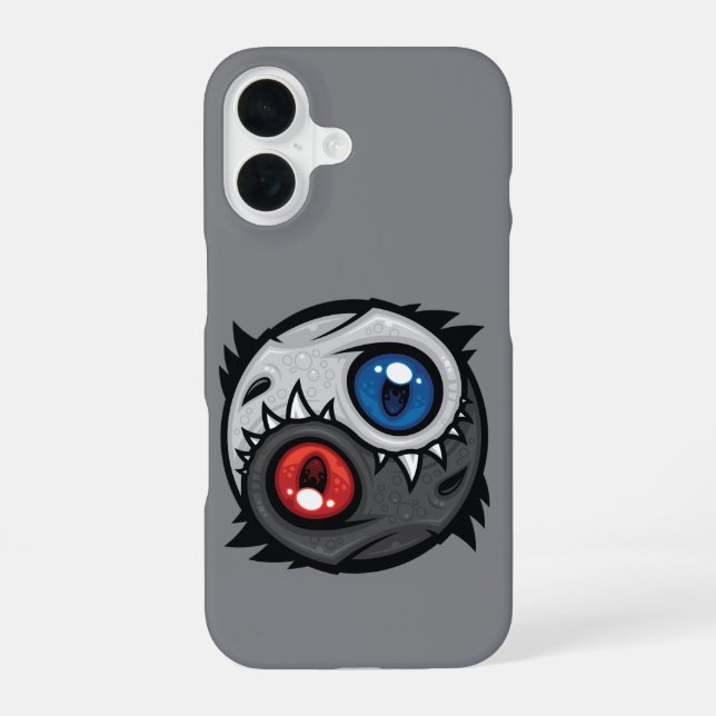 Good and Evil Dragon Yin Yang iPhone 16 Case (Back)
