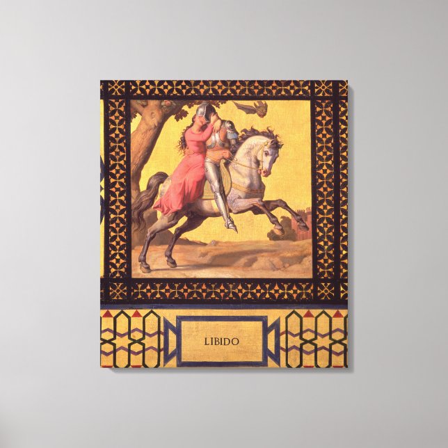 Good and Evil: Libido, 1832 (detail of 89709) (oil Canvas Print (Front)