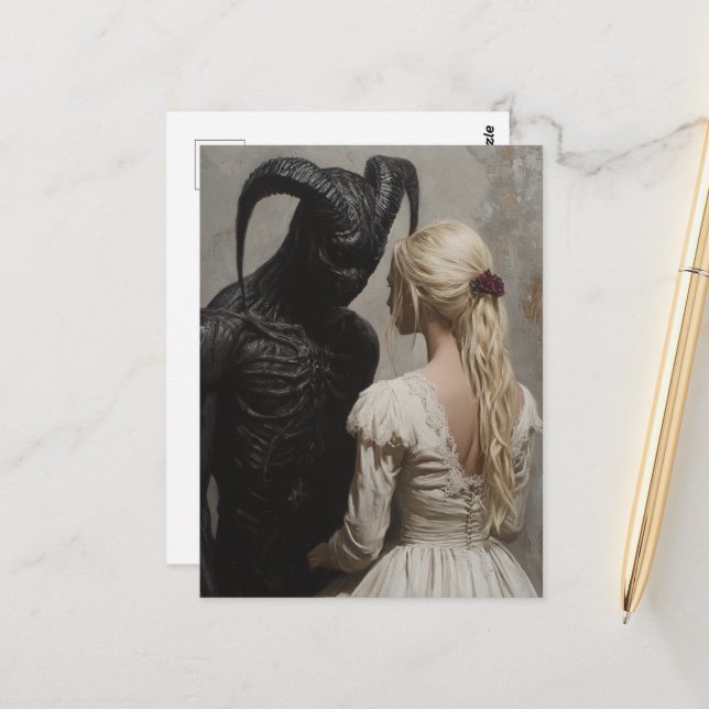 Good and Evil Postcard (Front/Back In Situ)