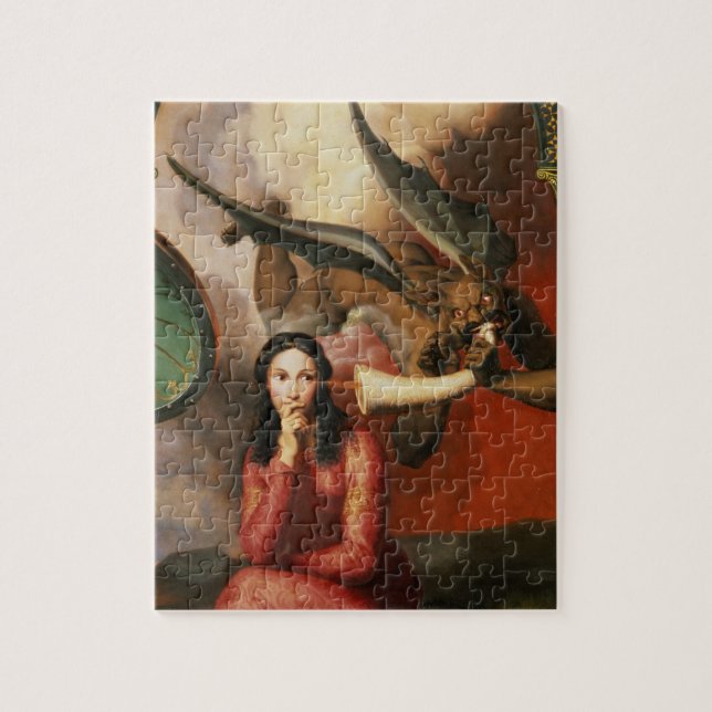 Good and Evil: the Devil Tempting a Young Woman, 1 Jigsaw Puzzle (Vertical)