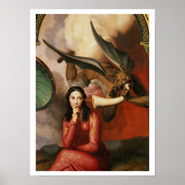 Good and Evil: the Devil Tempting a Young Woman, 1 Poster (Front)