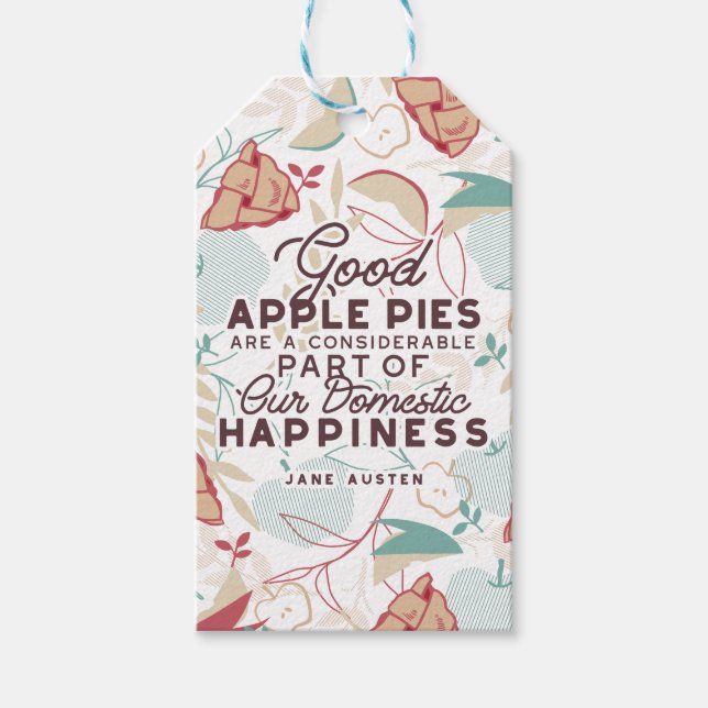Good Apple Pies Quote Gift Tags (Front)