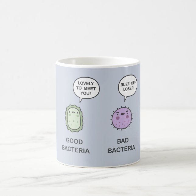 Good Bacteria, Bad Bacteria Coffee Mug (Center)
