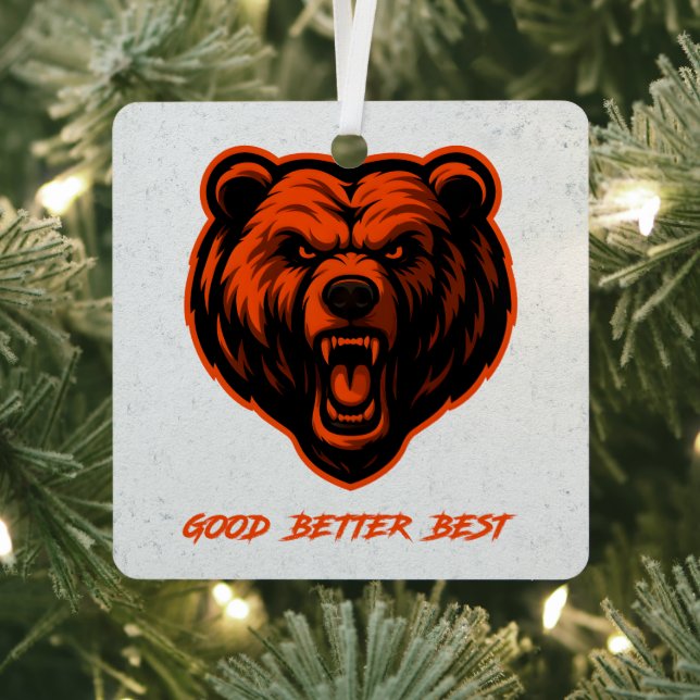 Good Better Best Never Let It Rest Metal Ornament (Insitu)