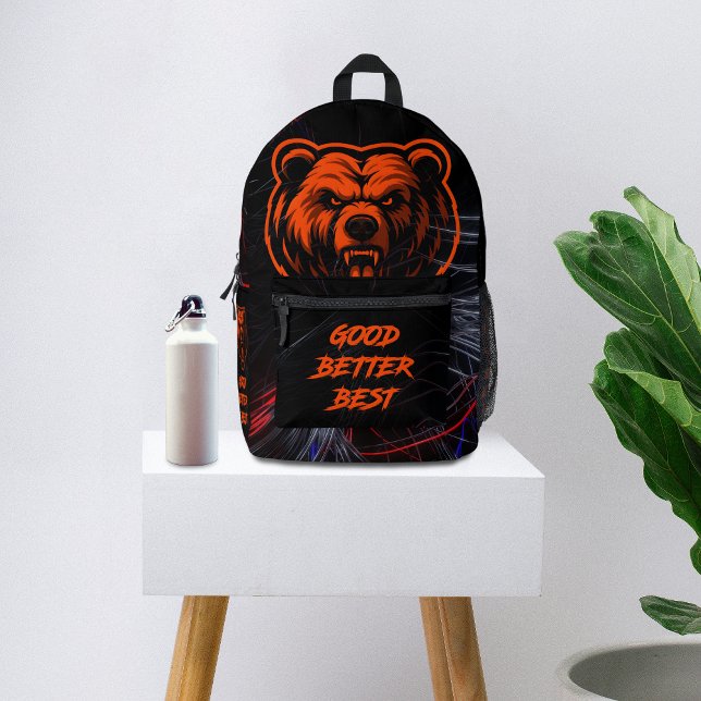 Good Better Best Never Let It Rest Printed Backpack (Creator Uploaded)