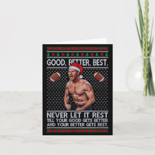 Good Better Never Let It Rest Xmas Ben Johnson  Card