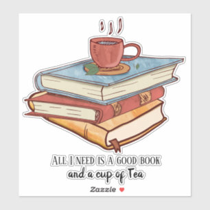 Good book cup of tea reading mug cute