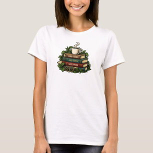 Good Books Good Coffee Good Mood Cozy Reader T-Shirt