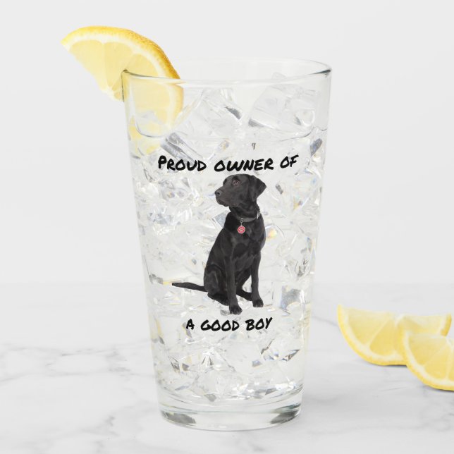 Good Boy Black Lab Glass (Front Ice)