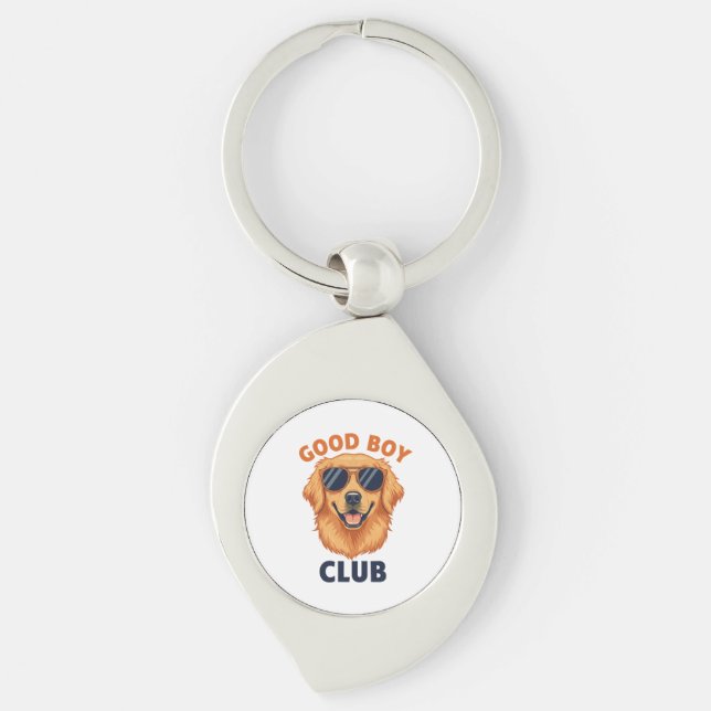 Good Boy Club | Dog Design Keychain (Front)