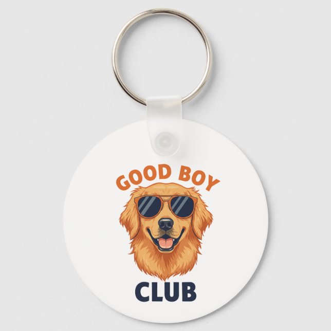 Good Boy Club | Keychain Dog Design (Front)