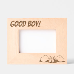 Good Boy Dog Bone Etched Frames