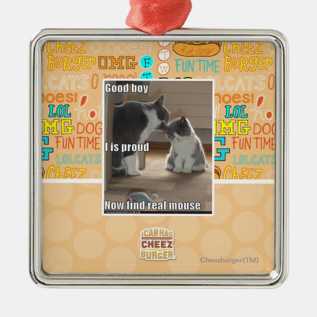 Good boy metal ornament (Front)