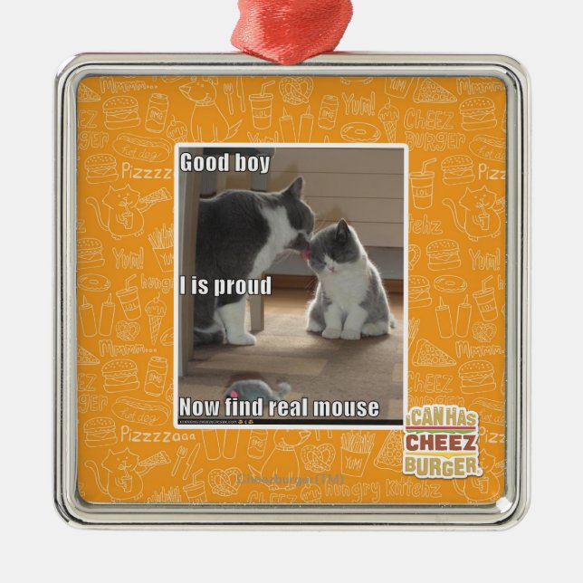 Good boy metal ornament (Front)