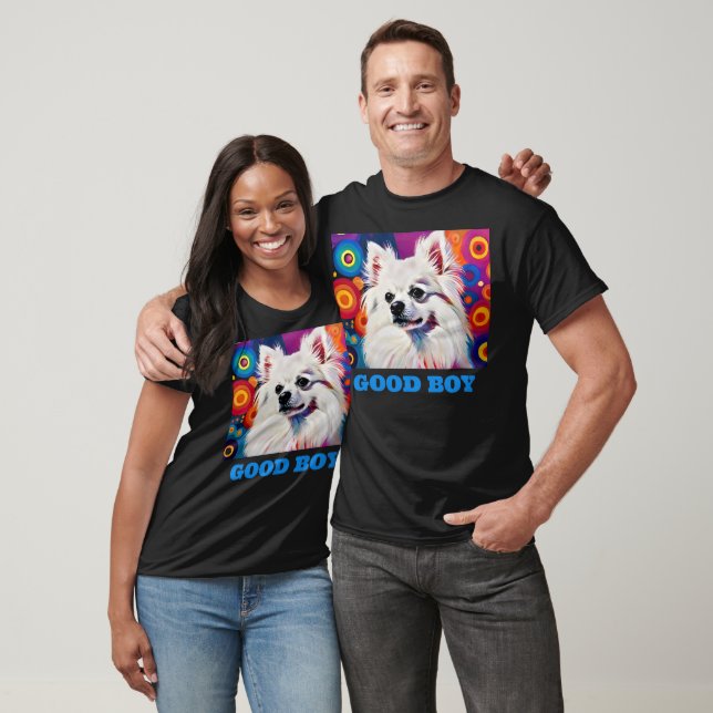 Good Boy White Pomeranian Dog  T-Shirt (Unisex)