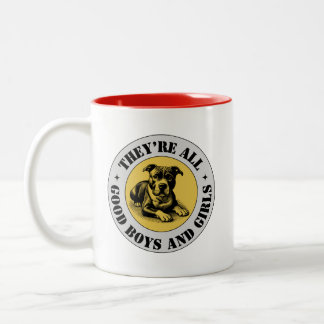Good boys coffee Two-Tone coffee mug