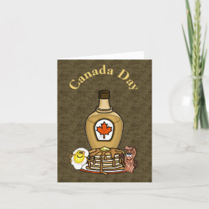 Good Breakfast for Canada Day Card