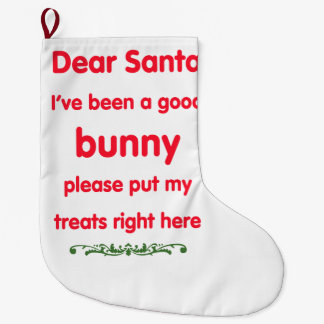 good bunny large christmas stocking
