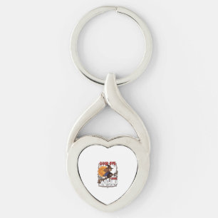 Good Bye Cruel World Witch Halloween Full Moon Spi Keychain