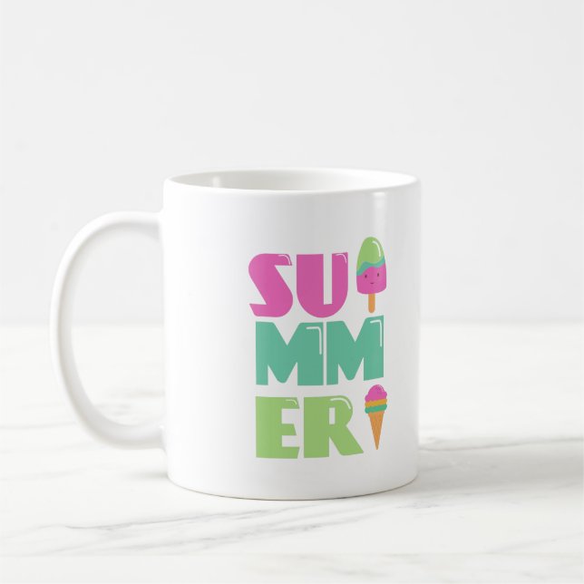 Good bye School Hello Summer Beach  Coffee Mug (Left)