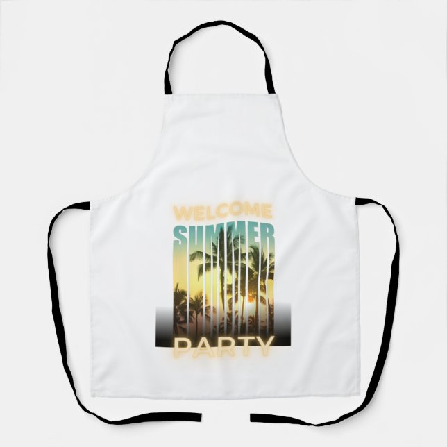 Good bye School, Hello Summer Party Apron (Front)