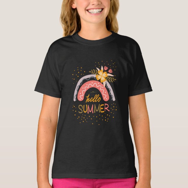 Good bye School, Hello Summer Vacation T-Shirt (Front)