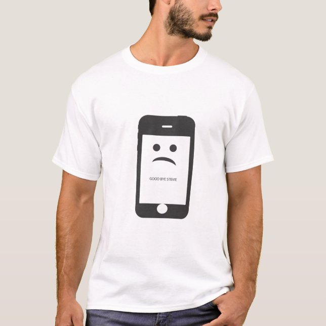 good bye steve white t-shirt (Front)