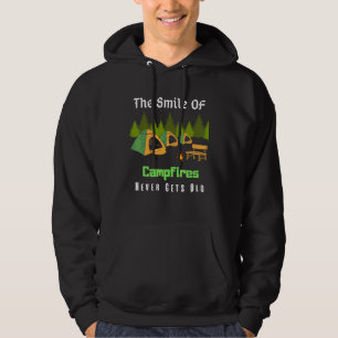 Good Camping Quote The Smile Of Campfires Never Ge Hoodie