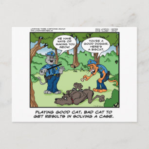 Good Cat Bad Cat U Will Meow Funny Gifts & Tees Postcard