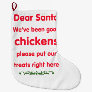 good chickens large christmas stocking
