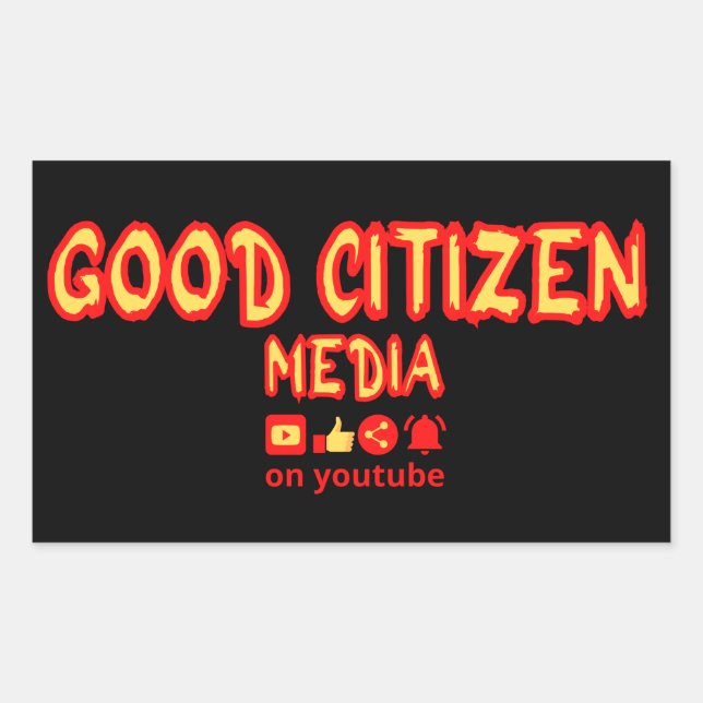 GOOD CITIZEN MEDIA merch      Sticker (Front)
