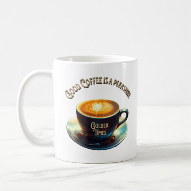 Good Coffee Good Friends are a Treasure Coffee Mug (Left)