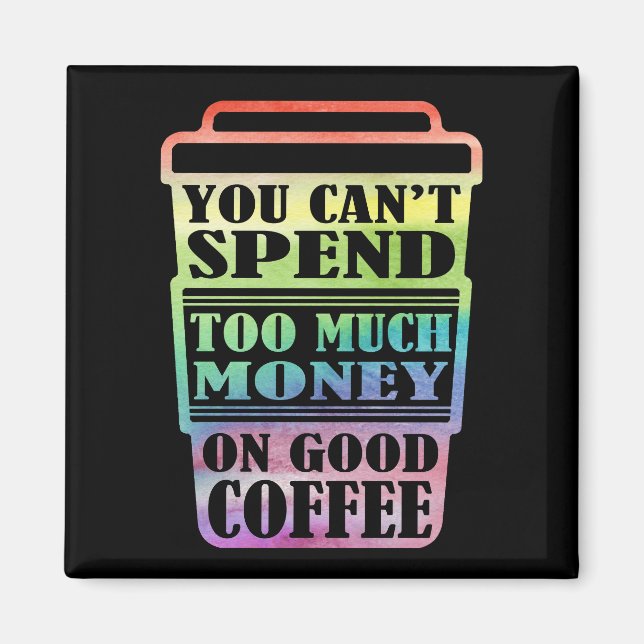 Good Coffee Rainbow Magnet (Front)