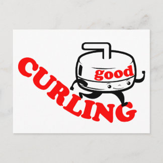 [ GOOD CURLING ] Retro Stone Guy Cards & Postcards