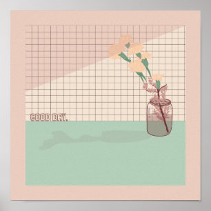 "Good Day" Aesthetic Pastel Colour Poster