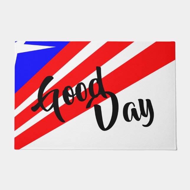 Good Day - American Flag Doormat (Front)
