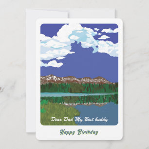 Good day at the Mountain / Personalized Birthday  Holiday Card
