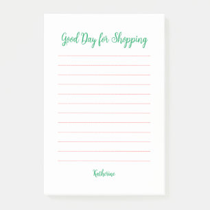 Good Day for Shopping Post-it Notes