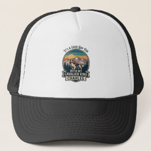 Good Day Hiking Cavalier King Charles Dog Trucker Hat