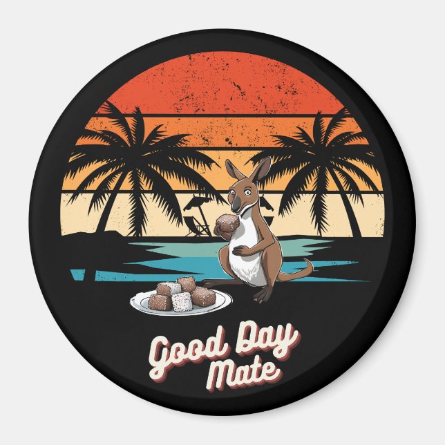 Good Day Mate kangaroo Australia souvenir  Magnet (Front)