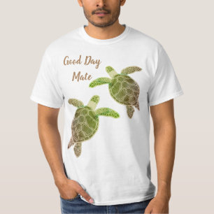 Good Day Mate Sea Turtle Green T-Shirt