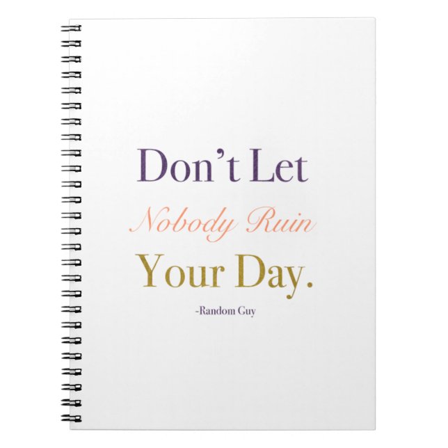 Good Day Notebook Gold Accent (Front)