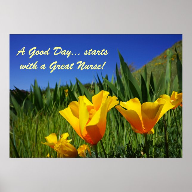 Good Day starts with a Great Nurse posters Nursing (Front)