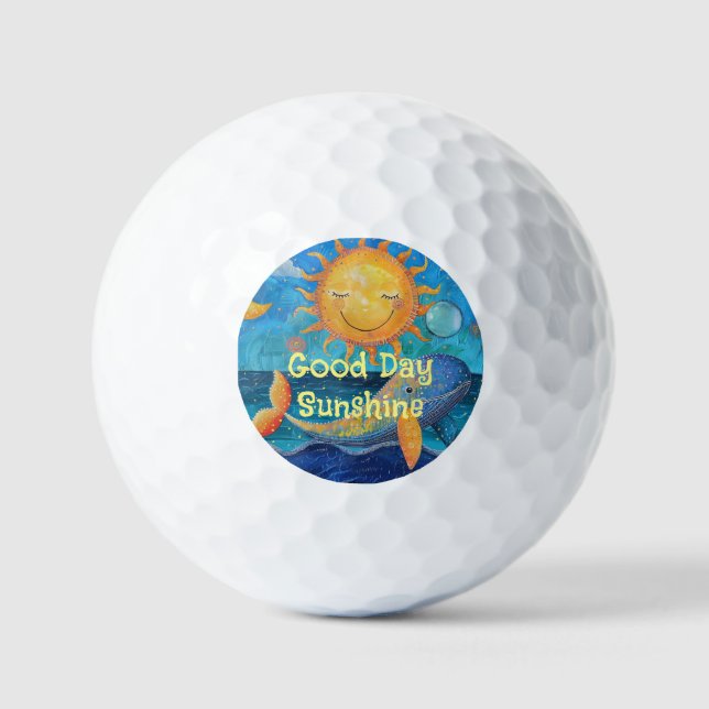 Good Day Sunshine Golf Ball (Front)