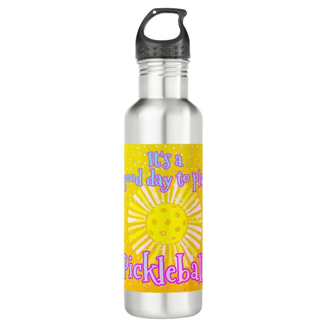  Good Day To Play Pickleball  710 Ml Water Bottle (Front)