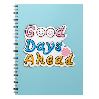 Good Days Ahead Sky Blue Aesthetic Notebook