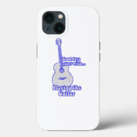 Good days start with playing the guitar. blue