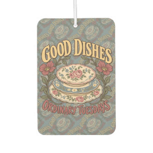 Good Dishes Ordinary Tuesdays Floral China Air Freshener