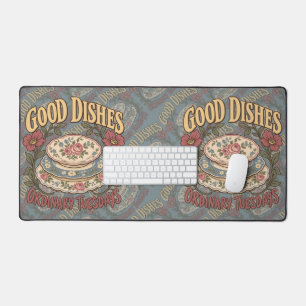 Good Dishes Ordinary Tuesdays Floral China Desk Mat